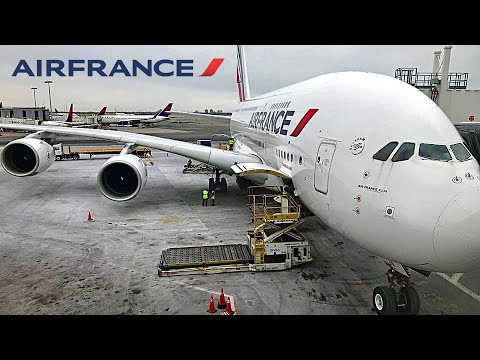 Air France Airbus A380, New York JFK to Paris Charles de Gaulle CDG