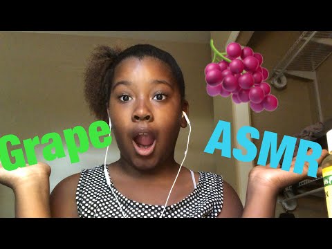 (MY FIRST VIDEO) Grape ASMR| Andreanna’s World