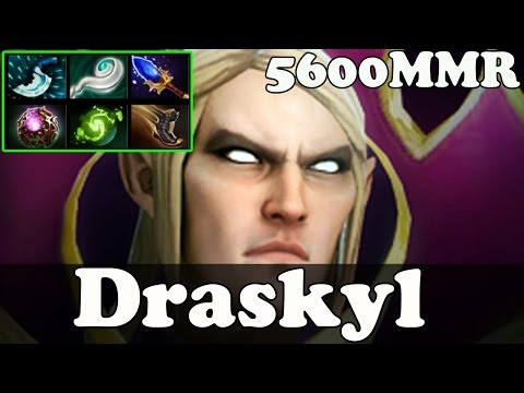 Dota 2 - Draskyl 5600 MMR Plays Invoker vol 10 - Pub Match Gameplay