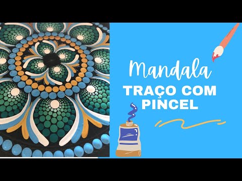 Mandala - Traço com pincel - Pontilhismo