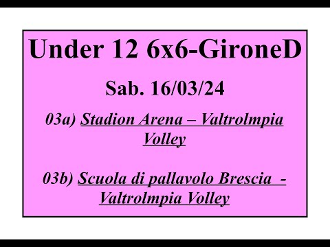 03) U12 6x6 concentramenteo di Via Balestrieri del 16/03/2024