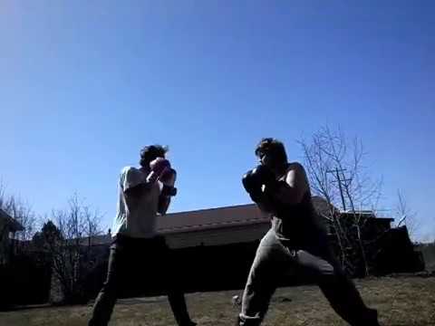 Backyard Boxing!! RayJay VS loujoe