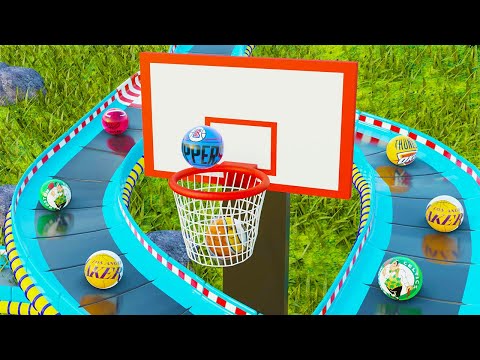 Marble Race NBA Basketball Teams - Best NBA Teams
