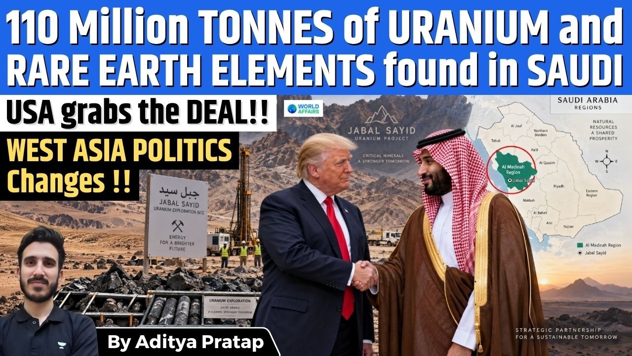 Saudi Arabia Finds 110 Million Tonnes of Uranium Ore in Medina | What It Means