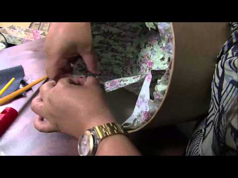 Mulher.com 14/02/2013 Flávia Feitosa - Caixa redonda com forração francesa  parte 1