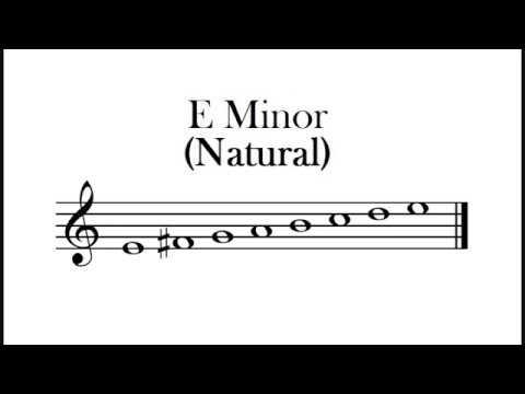 E Natural Minor Scale