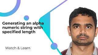 Generating an alpha numeric string with specified length