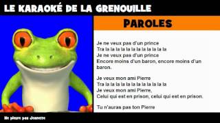 COMPTINE = KARAOKÉ = Ne pleure pas Jeanette