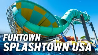 Alle Wasserrutschen im Funtown Splashtown USA in Saco, Maine