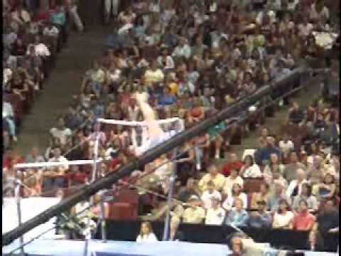 carly janiga 2004 us olympic trials day 2 uneven bars
