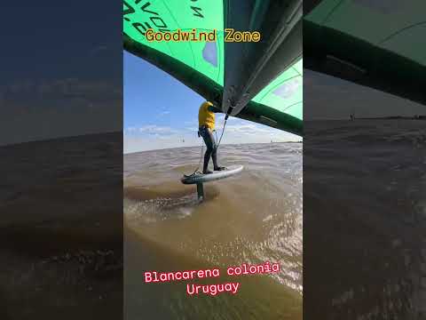 Sesión de Sábado 26 de septiembre Primavera Wingfoil Kitesurf Blancarena colonia Uruguay Gopro Max 2
