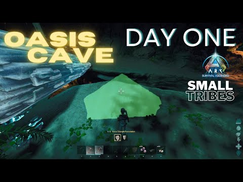 Scorched Earth Day 1! Oasis Cave! -Ark Ascended|SmallTribes|ep.28
