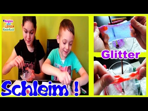 Wie macht man Glitzer Schleim selber? - How to make Glitter Slime - Kinderkanal