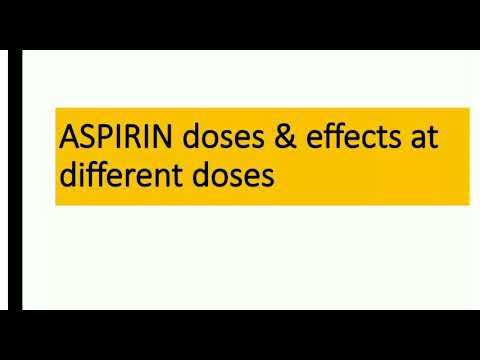 Aspirin doses