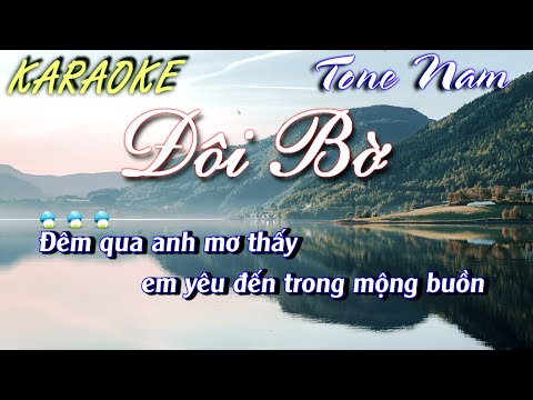 Karaoke | Đôi Bờ - Tone Nam | By Nhạc Việt Karaoke