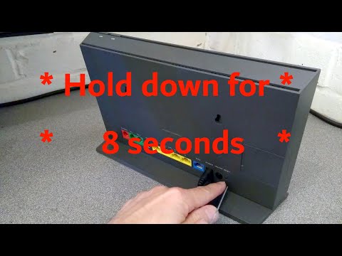 How to factory reset a Vodafone Wi-Fi Hub THG3000 Router