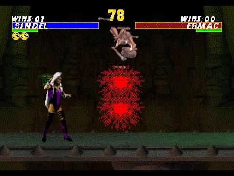 (UMK3 Genesis) Sindel Hair Spin Fatality