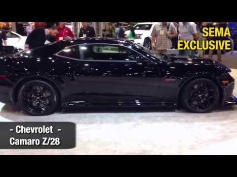 SEMA 2013 EXCLUSIVE - Black Chevrolet Camaro Z/28 Debut - Eastwood