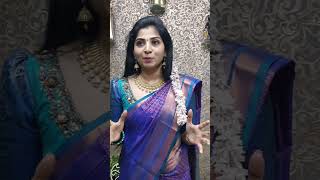 ✨Trending Katan Silk❤️Royal Blue with Peacock Green✨Brocade Blouse@ Rs.1,600❤️|Whatsapp@ 70926-77788