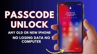 How to unlock any old or new iPhone passcode without computer without losing data ! Learn and try