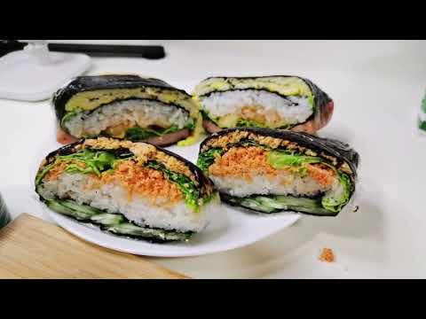 Easy to follow folded Gimbap Recipe
