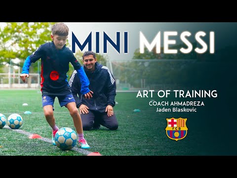 Mini-Messi-Trainingseinheit | Akademie Barcelona | Fußballfähigkeiten für Kinder