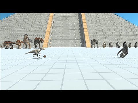 CARNIVORE DINOSAURS vs MUTANT PRIMATES Tournament - Animal Revolt Battle Simulator