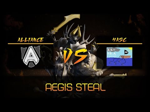 Dota 2 Aegis Steal - Alliance vs 4ASC (Ti5 Qualifiers)