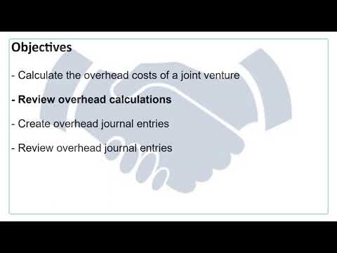 Processing Overhead for a Joint Venture