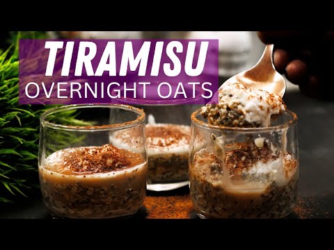 Best Tiramisu Overnight Oats Recipe | Healthy Dessert for Breakfast.