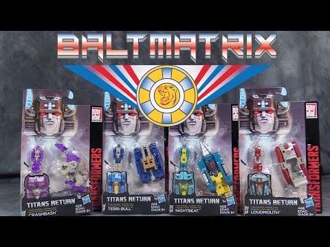 Titan Masters Wave 1 - Crashbash, Terri-bull, Nightbeat, & Loudmouth