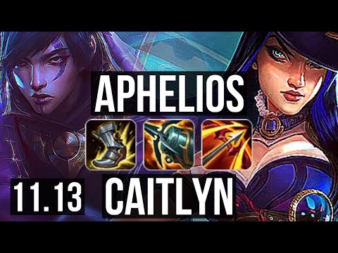 APHELIOS & Lulu vs CAITLYN & Zilean (ADC) | 1600+ games, 10/1/1, Godlike | KR Grandmaster | v11.13