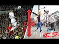 CRISTIANO RONALDO HEADER CHALLENGE!😱 *IN PUBLIC* | Billy Wingrove & Jeremy Lynch