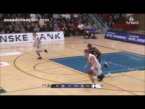 BASKETLIGAEN DINAMARCA 18/19 | Sebastian Aris Petersen (Svendborg), partido ante Naestved