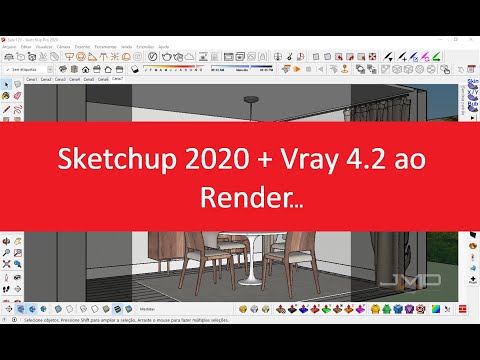 Com sketchup 2020 + vray 4.2 ao render