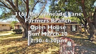 3161 Berrymeade Lane Open House Mar 20, 2016 2:30-4:30pm