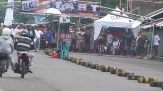 preview picture of video 'DRAG BIKE MANADO karang ria andika rachman baju merah 155cc vs anak manado kaos hitam 200cc'
