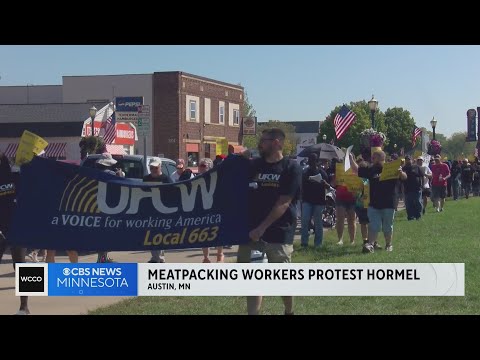 Meatpacking workers protest Hormel