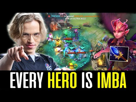 TOPSON made DARK WILLOW Looks 100% IMBA - CRAZY FOUNTAIN DIVE! DOTA 2
