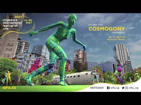 Η ζωντανή ψηφιακή επιτέλεση Cosmogony [Κοσμογονία] (2021) της ελβετικής Cie Gilles Jobin [Ζιλ Ζομπέν]: η κίνηση των χορευτών και των χορευτριών καταγράφονταν σε στούντιο της Γενεύης και ανασυνθέτονταν σε πραγματικό χρόνο ως άβαταρ στη Σιγκαπούρη και ως χαρτογραφημένη προβολή στην πρόσοψη του θεάτρου Odeon του Βουκουρεστίου, σε ένα χαρακτηριστικό έργο εκτεταμένης πραγματικότητας.