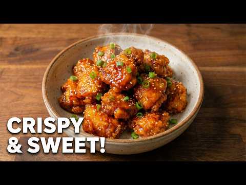 My Family Loves this Spicy Orange Chicken Recipe! Crispy, Sweet and Spicy Chicken Thigh!
