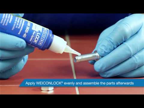 Анаэробный клей WEICONLOCK AN 302-40 фиксатор резьбы видео