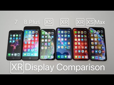 iPhone XR Display Comparison Video