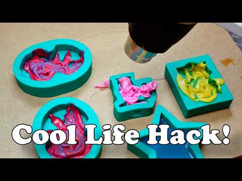 Silikonformen + Heißluftpistole = Geniale Idee!