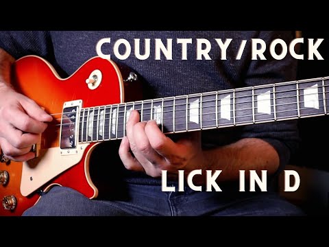 Country/Rock Quick Lick in D (Fast and Slow)