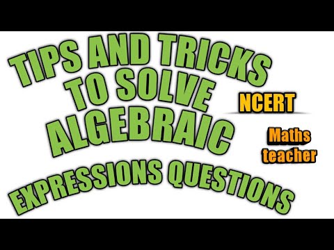Algebraic expressions class 7 | chapter 12 | tips to solve questions like toppers😋