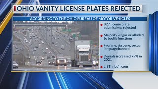 List: Ohio vanity license plates rejected in 2021