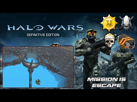 Halo Wars Legendary Gold Campaign - Final Mission 15 Escape