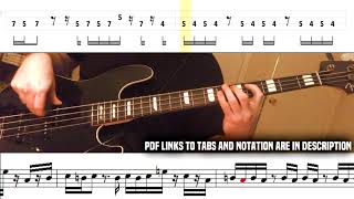 Red Hot Chili Peppers - Mellowship Slinky in B Major (Bass Line w/tabs and standard notation)