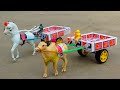 How To Make Matchbox Mini Loader With Horse Cart Azaming Video